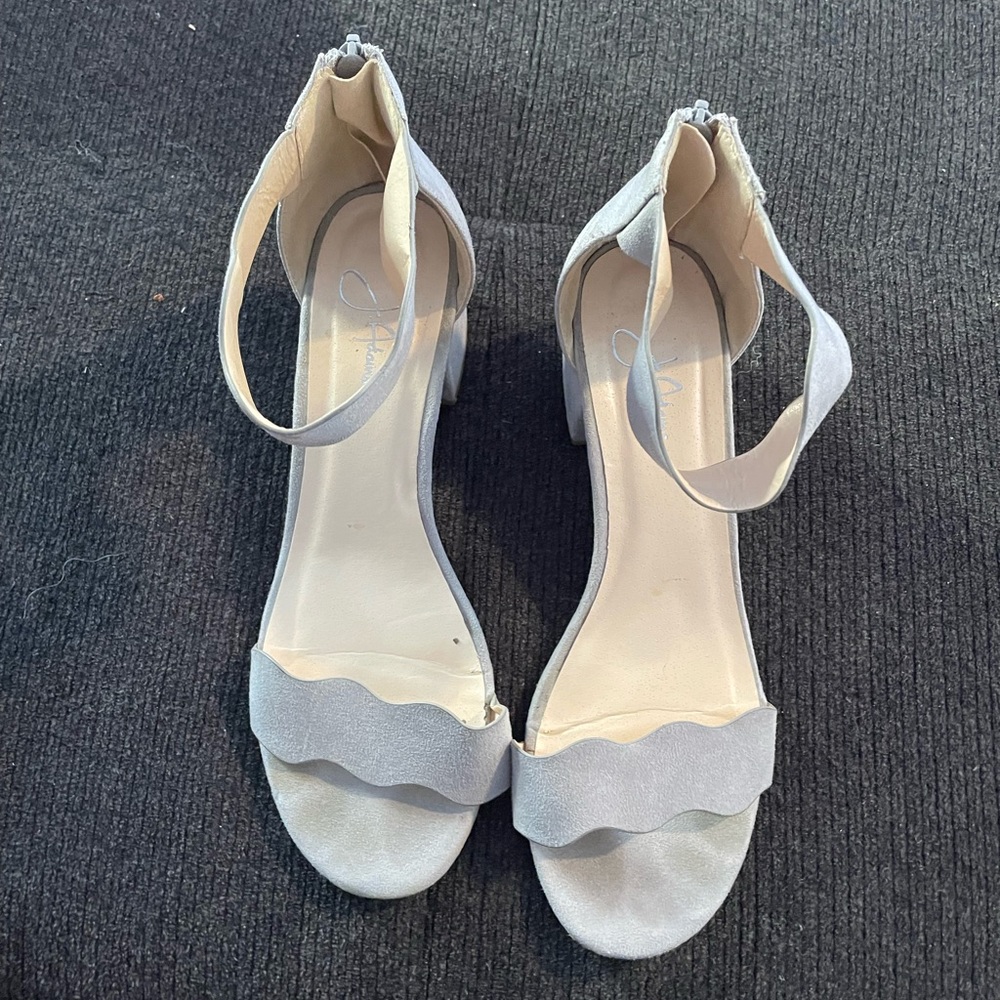 👡 J. Adams Mimi Ankle Strap Kitten Heel Sandal - Size 8